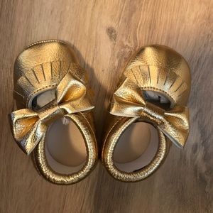 12-18 Month Gold Baby Girl Shoes